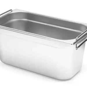 Gecertificeerd Bac GN 1/3 - inox - met poignées - hauteur 150 mm
