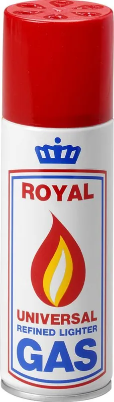 Populair Gasbus Royal Gas 200 ml - met diverse vulnippels - per 4 stuks