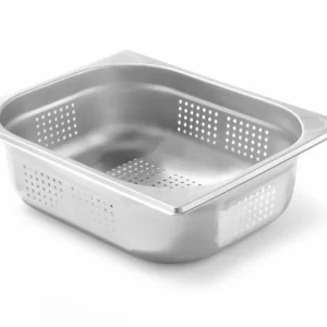 Koop Online Gastronormbak GN1/2 - RVS - geperforeerd - (h)100mm