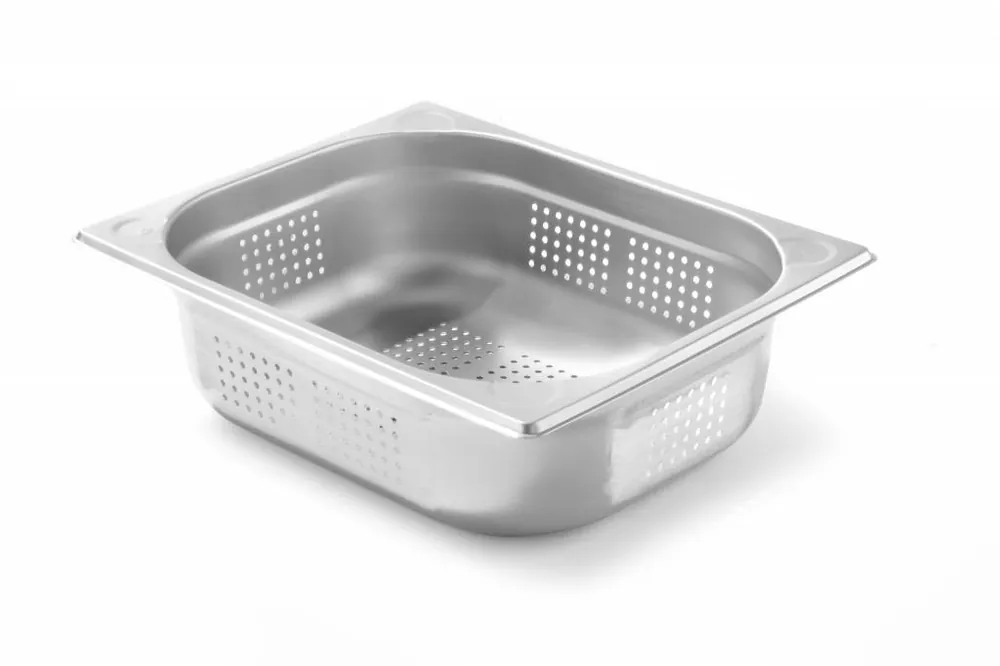 Koop Online Gastronormbak GN1/2 - RVS - geperforeerd - (h)100mm
