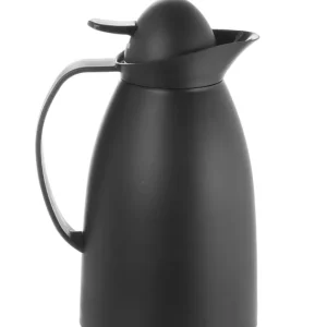 Voordeelprijs Polypropyleen Isoleerkan Zwart - Glazen Binnenfles - 1 Liter - Ø140x(H)268mm