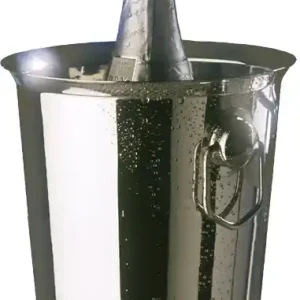 Wijnkoeler van RVS - met Ringoren - 3,3 Liter - Ø19cm x 19(h)cm Nieuw