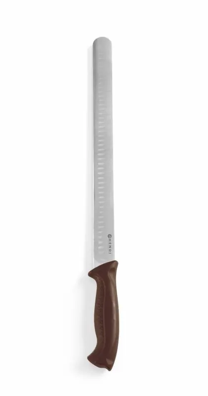 Ham- en zalmmes 350mm - Greep PP bruin Hoge Kwaliteit