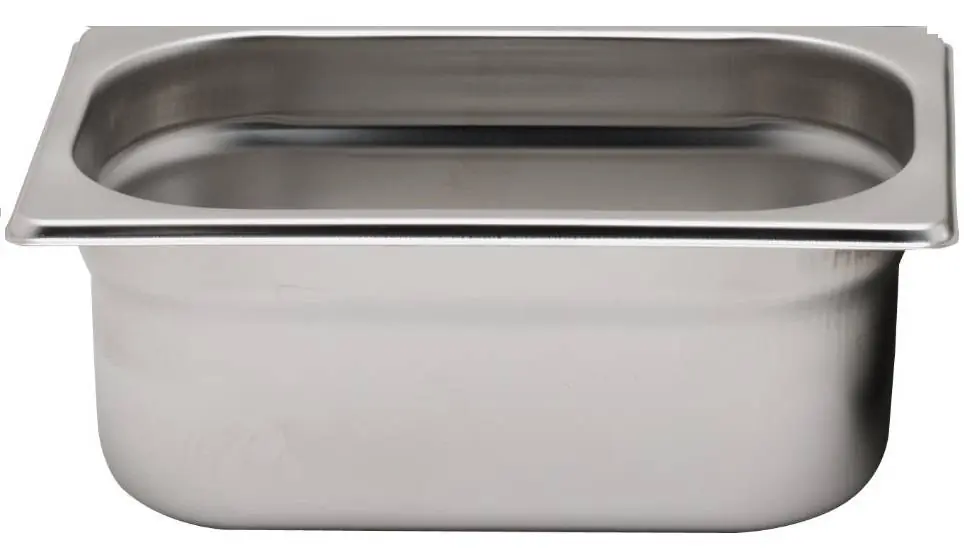 Bak GN 1/4 - RVS - stapelbaar - hoogte 40mm Fabrieksprijs
