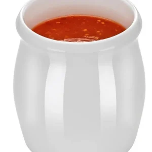 Uitverkoop Dressingpot 1000 ml - Wit - Porselein