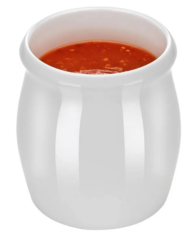Uitverkoop Dressingpot 1000 ml - Wit - Porselein