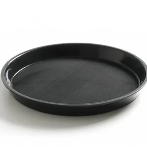 Dienblad Zwart Rond - Antislip - Schok/Breuk Bestendig - Polyform - Ø320mm Op = Op