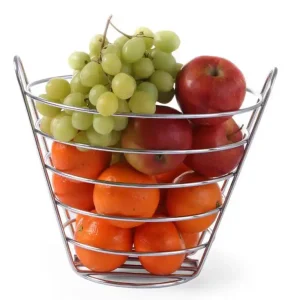Laatste Versie Fruitkorf - Draadijzer Verchroomd - 215x(h)205mm