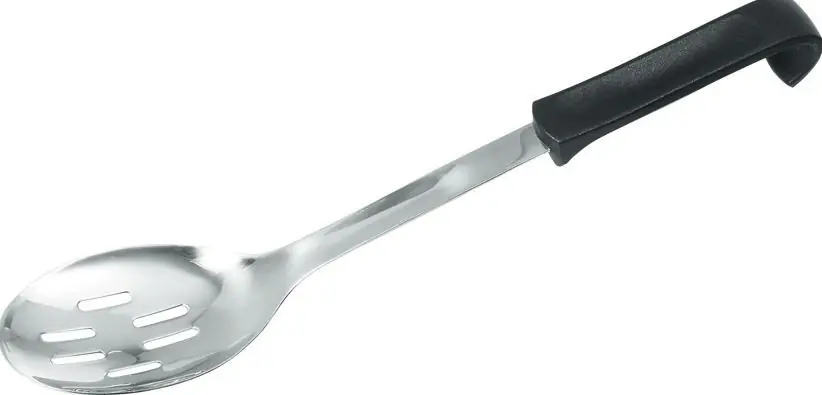Schuimspaan RVS - Vaatwasserbestendig - met PP Handgreep - Kitchen Line - 345 mm Nieuw