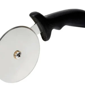 Pizza-Snijder RVS - Vaatwasserbestendig - Zwarte PP Handgreep - Ø100x230 mm Direct Beschikbaar