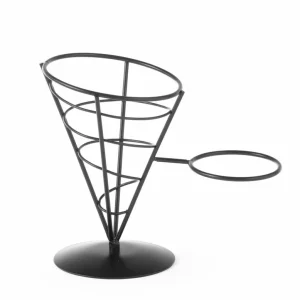 Gratis Retour Friteszakhouder - Zwart Draadframe - 210x110x172(h)mm