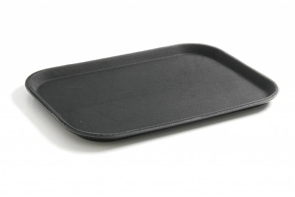 Premium Dienblad Zwart - HEAVY DUTY Polypropyleen - Breukbestendig + Antisliplaag - 255x355 mm