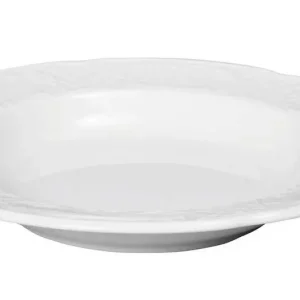 Bord diep - 240x37 mm - Flora - Wit - Porselein Tijdelijk Beschikbaar