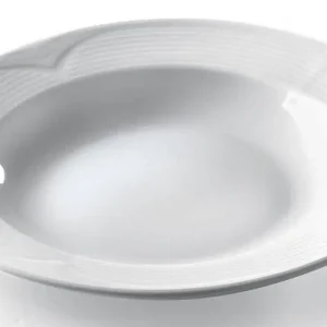 Bord diep - 220x35 mm Saturn - Wit - Porselein Favoriet