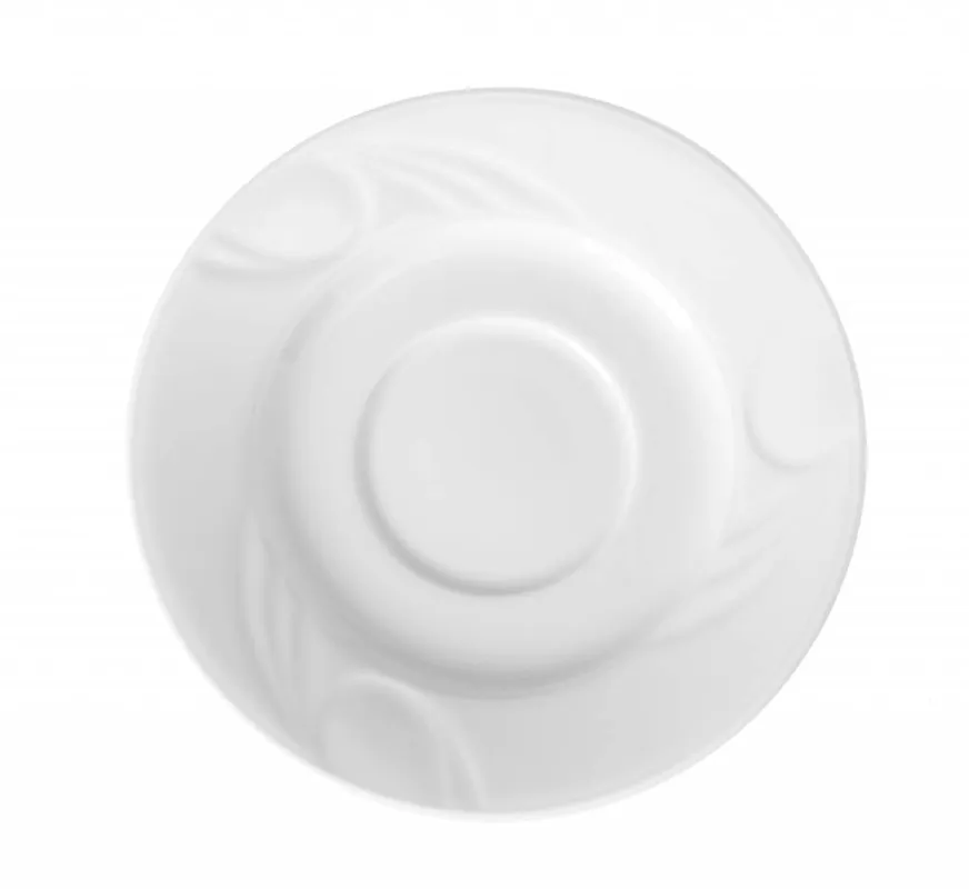 Exclusieve Aanbieding Schotel - Karizma - Ø125mm - voor kop 90 ml wit porselein