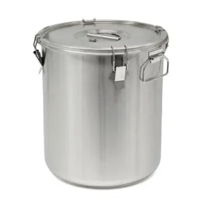 Thermosteel Soepcontainer - 30 liter - Zijdelingse handvatten - Dubbelwandig RVS AISI 304 - Stapelbaar - Ø36cm x (h)40cm Veilige Betaling
