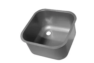 XXL Select Inlasspoelbak - 400x400x250mm - Zonder overloop - RVS AISI 316 Fabrieksprijs