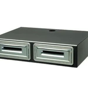Dubbele Uitkloplade RVS - Regelbare Steunen - 850x600x(H)200mm Gecertificeerd