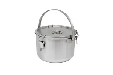Thermosteel - Soepcontainer - 10 liter - Met beugel - Dubbelwandig RVS AISI 304 - Stapelbaar - Ø30cm x (h)22.5cm Dagaanbieding