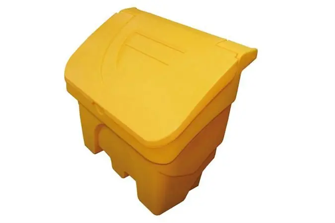 Strooizoutbak / Zoutkist - 200 liter - Kleur Geel Betrouwbaar
