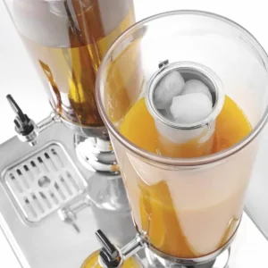 Meest Verkocht Dubbele Sap Dispenser - Ijs Cilinder Koeling - 2x 3 Liter - 415x315x(H)490mm
