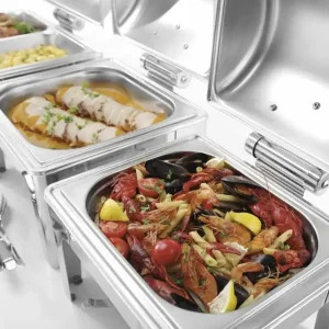 Speciale Aanbieding Chafing Dish Hoogglans - 1/2 GN - 4Liter - 365x345x(H)345mm