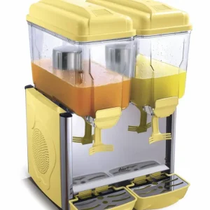 Premium Gekoelde Sapdispenser - 2x 12 Liter - Demonteerbare Containers - 430x430x(H)640mm