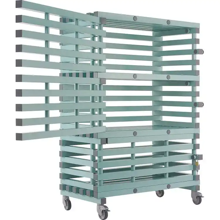 Dagaanbieding REA Afsluitbar Opbergwagen L - 3 Vakken van 1230x466x(H)450mm - 1380x600x(H)1750mm
