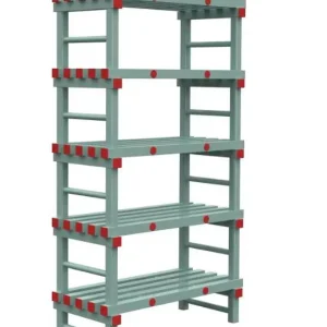 Populair REA Eurostelling 600mm Diep - (H)1450mm - 5 Schappen - Beschikbaar in 6 Breedtes