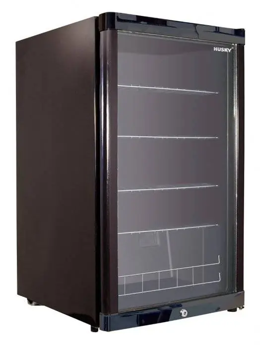 Barkoelkast Glasdeur Zwart - 130 Liter - 540x540x840(h)mm Flitsaanbieding