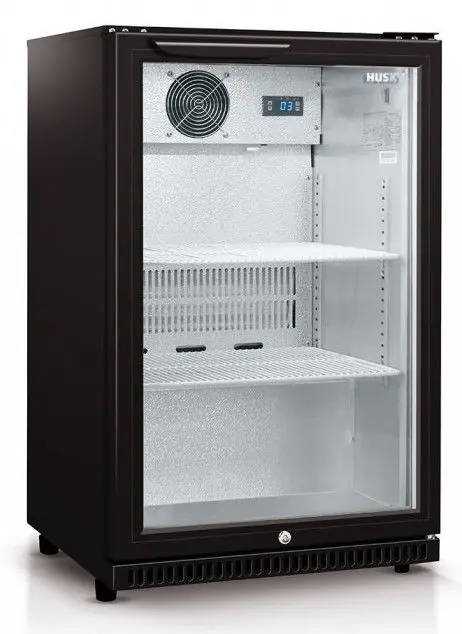Bestseller Barkoelkast Glasdeur Zwart - 112 Liter - Geforceerd - 541x556x(H)868mm