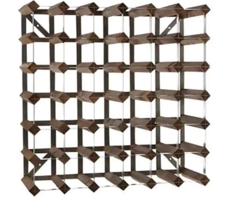 Laatste Versie Wijnrek 42 flessen - 61,2 x 22,8 x (h) 61,2cm - Hout / Metaal