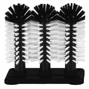 Spoelborstel kunststof voet 3-delig - 3x18cm Betrouwbaar