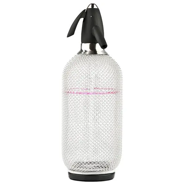 Goedkoop Frisdrank Sifon - 1 Liter - Transparant en roestvrijstaal