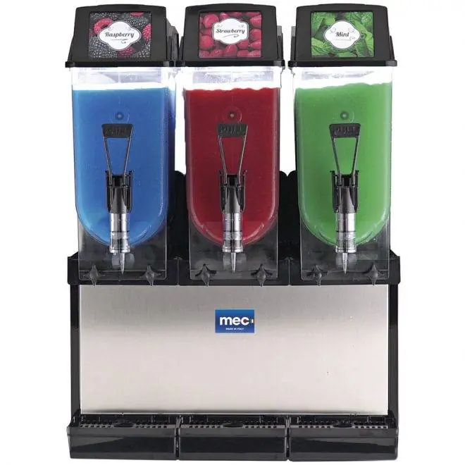Slush IJs Machine - 3x12 Liter Capaciteit - 1220W - 585x510x(H)820mm Bestseller