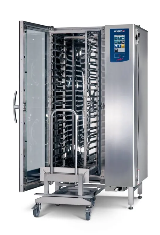 Combisteamer ME 1.20 BDI Roll-in - 20x/15x EN 40x60 of GN1/1 - 36kW - Incl. Onderstel en Trolley - 899x831x1852(h)mm Beperkte Voorraad