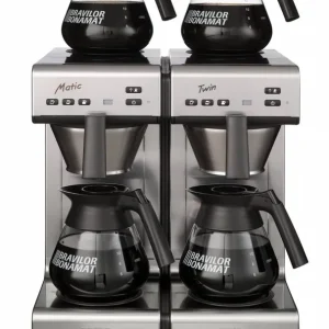 Goedkoop Koffiezetapparaat - Matic Twin - Filterkoffie - Dubbel zet systeem - 404x406x446 mm