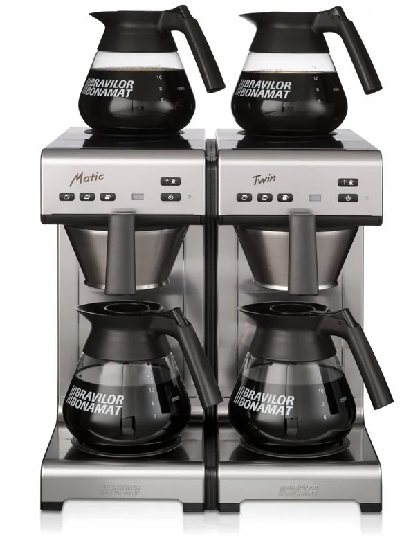 Goedkoop Koffiezetapparaat - Matic Twin - Filterkoffie - Dubbel zet systeem - 404x406x446 mm