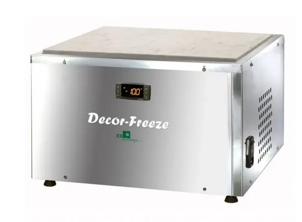 Gecertificeerd Chocolade Koelwerkplaat - Decor-Freeze - 480W - 480x460x380(h)mm