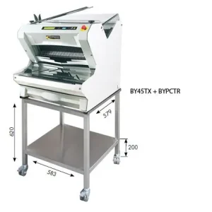 Broodsnijmachine - Wit Tafelmodel - Automatisch - Brood via Bovenzijde - 550W Merkproduct