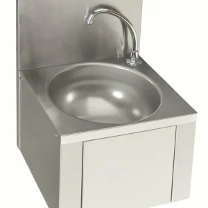 RVS Wasbak - met Kniebediening - Zonder Voormengkraan - Professioneel - 384x353x(H)524mm Finale Uitverkoop