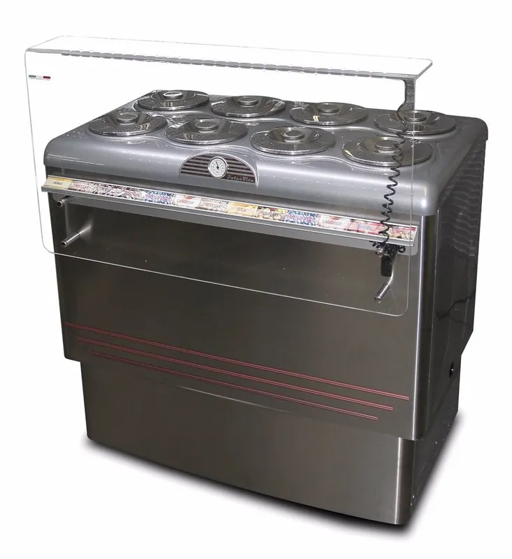 Schepijsvitrine - DOLCE VITA 8 - Framec - 8+8 x 7,5 Liter - 110,5x71,3x(H)103cm Favoriet