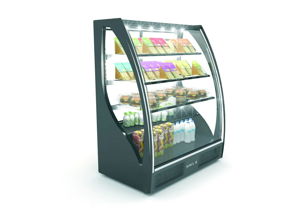 Beste Prijs Display Gebogen Koelvitrine - Toegang aan de Voorzijde - 1015x620x(H)1240mm