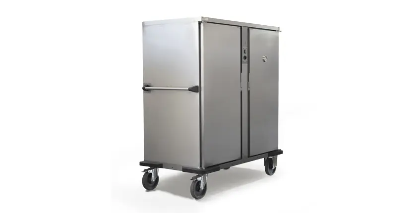 Weekendaanbieding Dubbele Banketwagen Light 2 x 2/1 GN verwarmd - 2400W - 1490x837x(H)1674mm - Geschikt voor 11 of 18 GN2/1 Roosters