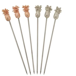 Korting Cocktailpicks set Pineapple - Per 6 Stuks