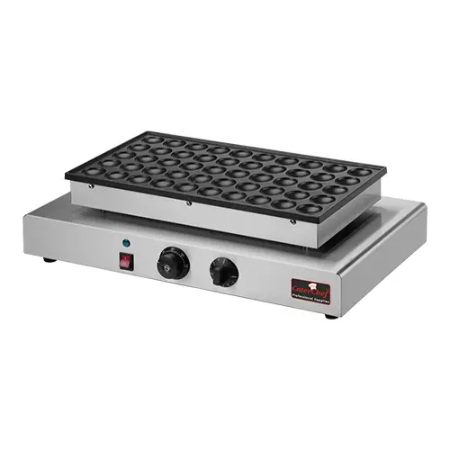Poffertjes Bakplaat - 50 Poffertjes - 1800W - 550x375x(H)170mm Aanbieding