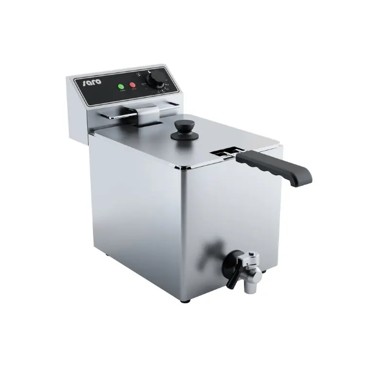 Rechtstreeks Van De Fabrikant Elektrische Friteuse 8 Liter - met Aftapkraan - 3,25kW - 267x420x(H)378mm