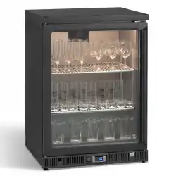 Merkproduct Stand Alone Vriezer Antraciet Omlijsting - GF/100LG - Glazen Deur Links Draaiend - 600x538x840-860/880mm
