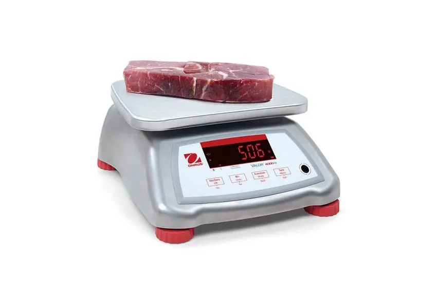 Valor 4000 Weegschaal - Max 6kg Weergave per 1G - RVS Uitvoering met RVS Plateau - 242x190mm Koopje