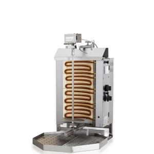 Gyros Grill Elektrisch - 4 Hittezones - 6,4 kW - 440x550x(H)870mm Op = Op